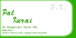 pal kurai business card
